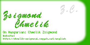 zsigmond chmelik business card